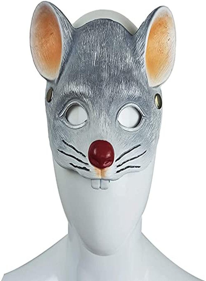Joylern Animal Mask 3D Mouse Mask Halloween Mask for Halloween Cosplay Party Props - Light Grey - Image 4
